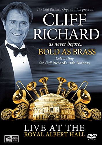 DVD cover for “Cliff Richard - Bold As Brass” featuring the artist and brass instruments.