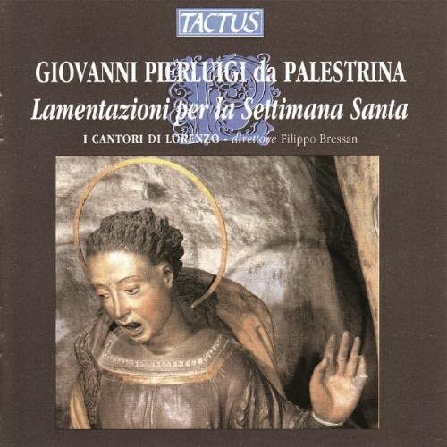 CD cover for āLamentazioniā by I Cantori Di Lorenzo, featuring religious art.