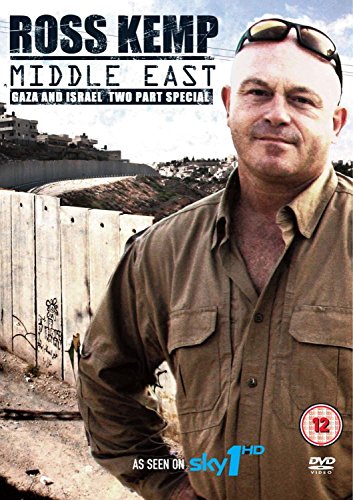 Ross Kemp on DVD cover, standing before a Middle Eastern cityscape.