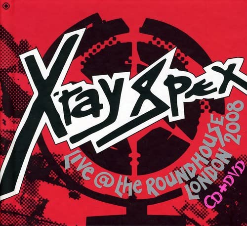 X-ray Spex CD & DVD cover, red background, band logo, and silhouettes.