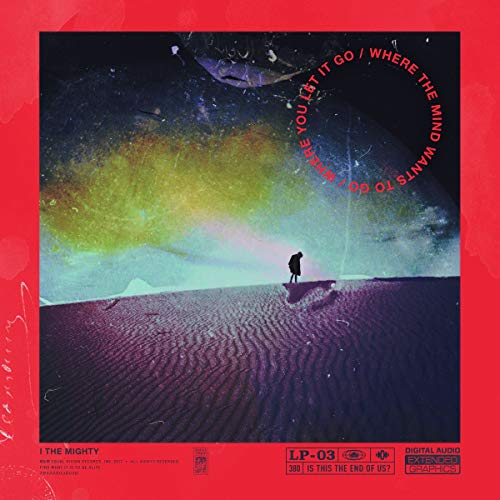CD cover for "I The Mighty" with a desert landscape and starry sky.