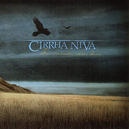 CD case for Cirrha Niva album “For Moments Never Done,” barcode visible.