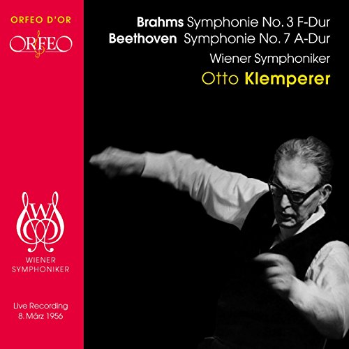 CD cover: black background, conductor Otto Klemperer, and orchestra logo.