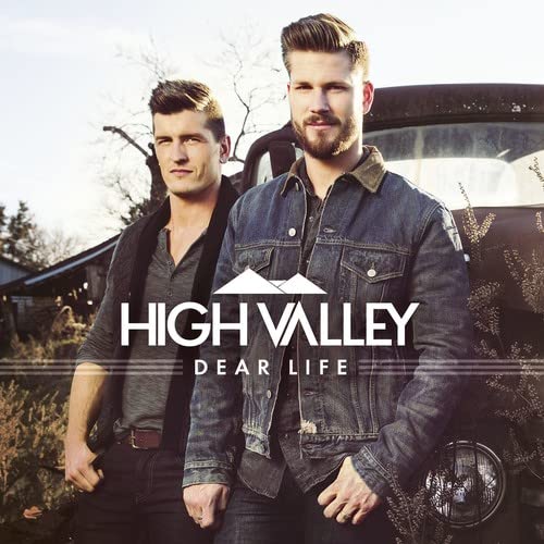 CD cover for High Valley’s “Dear Life” featuring two men and mountains.