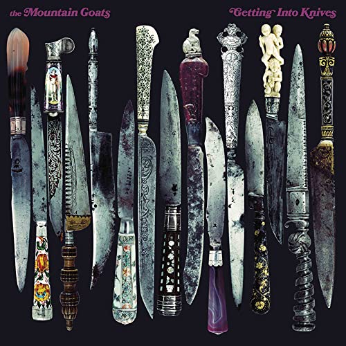 CD cover for The Mountain Goats’ “Getting Into Knives” featuring antique knives.