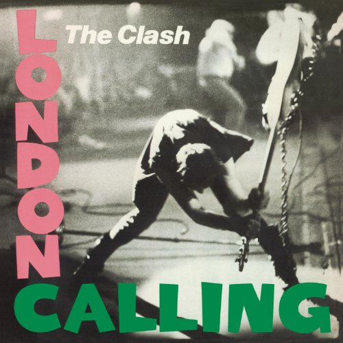 The Clash’s “London Calling” album cover: a punk rock drummer in black and white.