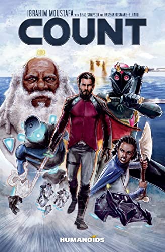 Book cover for "Count" featuring diverse characters and futuristic elements.