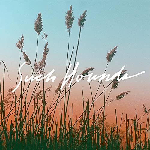 Album cover with tall grasses silhouetted against a sunset sky.