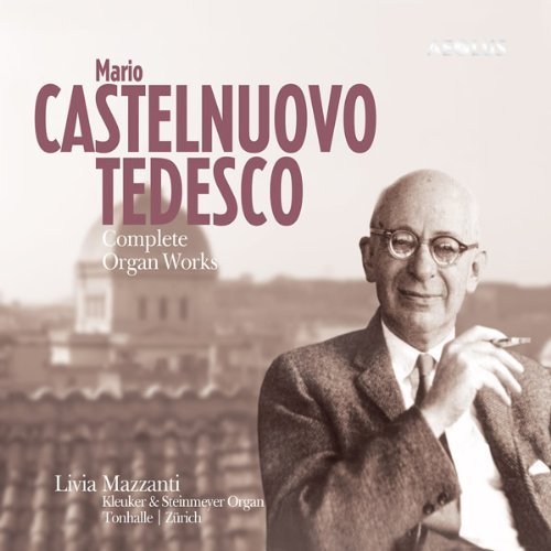CD cover featuring a portrait of composer Mario Castelnuovo-Tedesco.
