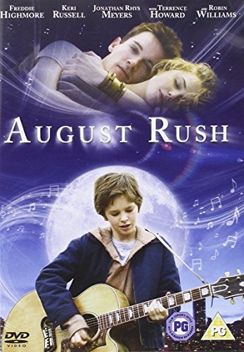 August Rush DVD cover featuring Freddie Highmore with a guitar.