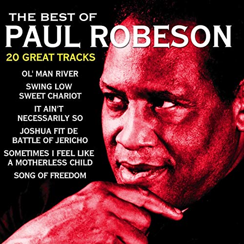 CD cover featuring a portrait of singer Paul Robeson in red tones.