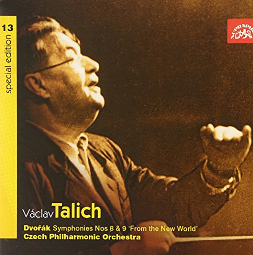 CD cover featuring conductor Václav Talich in a yellow and red design.
