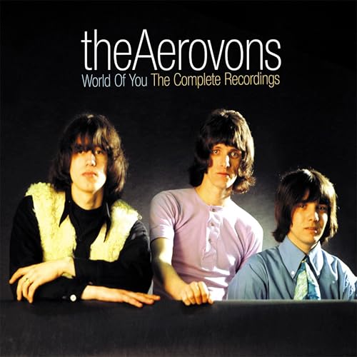 CD cover featuring three young men with long hair, band name "theAerovons".
