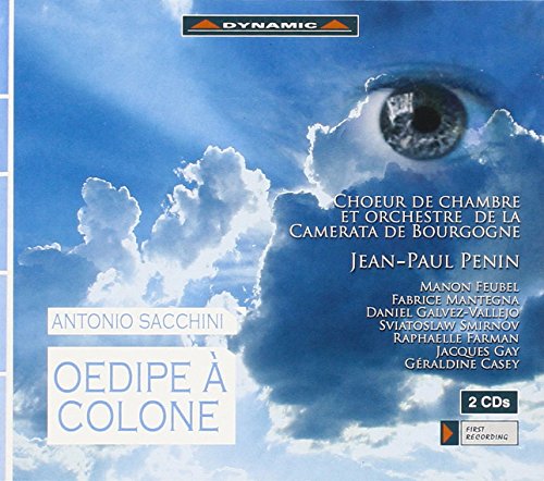 CD cover for Sacchini’s “Oedipe à Colone” featuring an eye and clouds.
