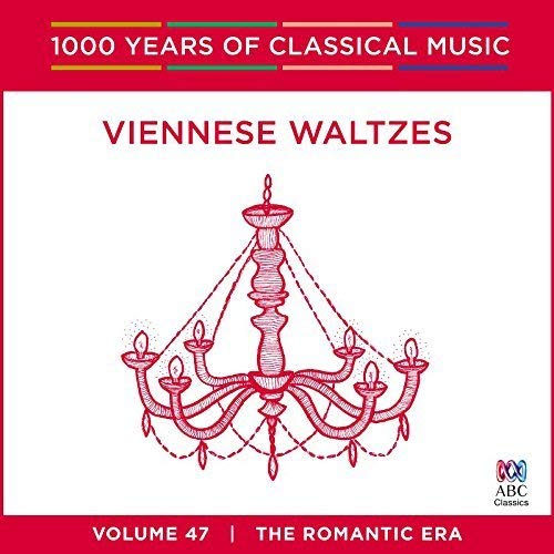 CD cover for "Viennese Waltzes" featuring a red chandelier illustration.