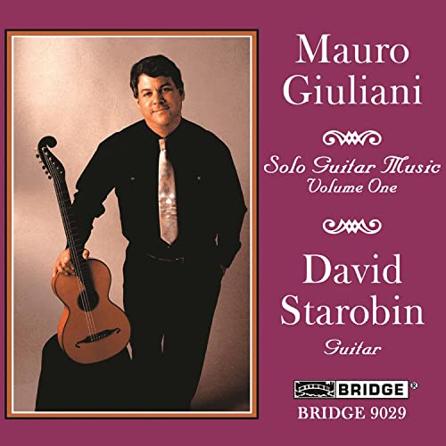 CD cover featuring guitarist David Starobin with text “Mauro Giuliani.”