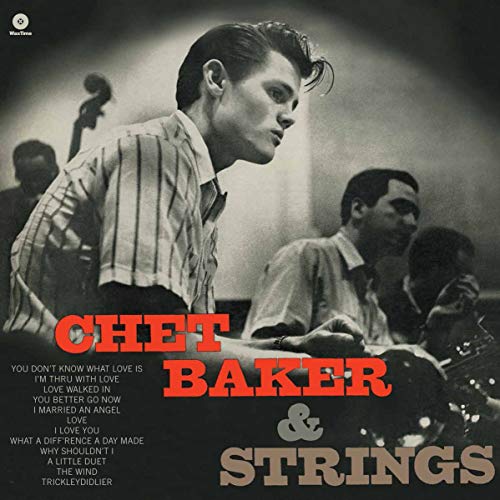 Chet Baker album cover featuring a portrait of the jazz trumpeter.