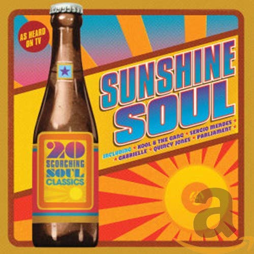 CD cover for "Sunshine Soul" featuring a beer bottle and sunburst.