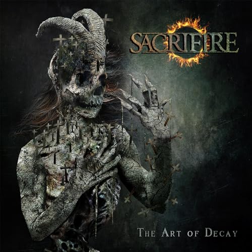 CD cover: skeletal figure with horns amidst a graveyard scene.