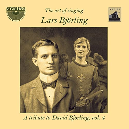 CD cover featuring portraits of two men, Lars Björling and David Björling.