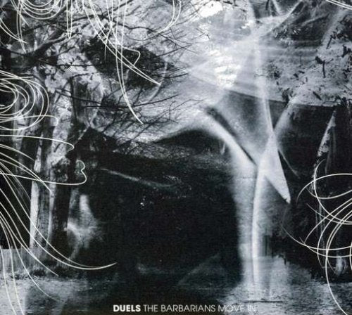 CD cover for Duels - The Barbarians Move In, abstract grayscale image.