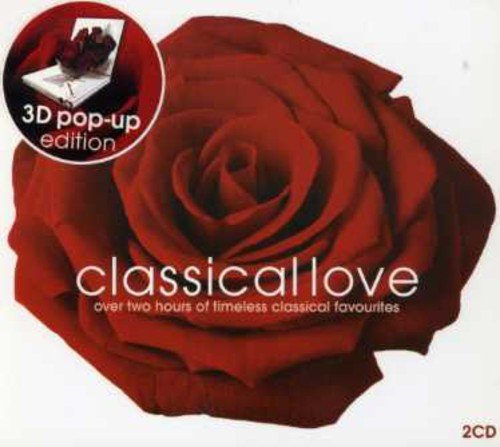 CD cover with a red rose and text reading "classical love".