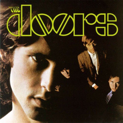 The Doors album cover with band members in sepia tones.