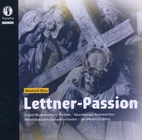 CD cover depicting a distressed figure with a cross, titled "Lettner-Passion".