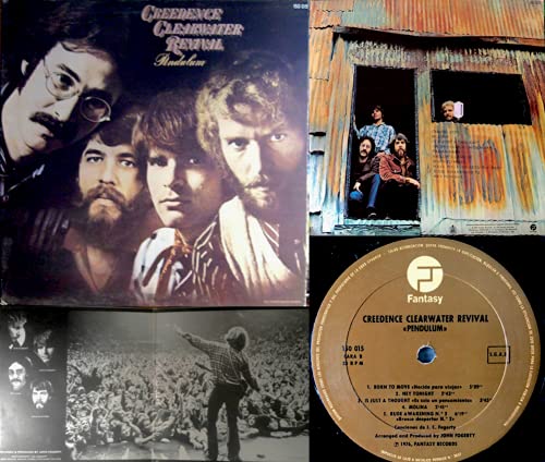 Creedence Clearwater Revival’s “Pendulum” vinyl record album cover and label.