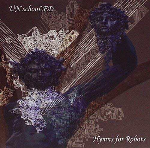 CD cover: abstract bust portrait with geometric lines and text.