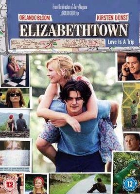 Elizabethtown DVD cover featuring Orlando Bloom and Kirsten Dunst in a collage.