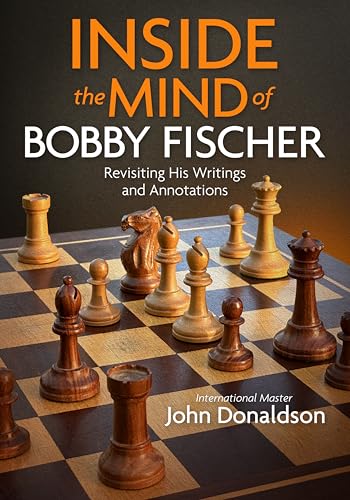 Book cover: "Inside the Mind of Bobby Fischer" with chess pieces.