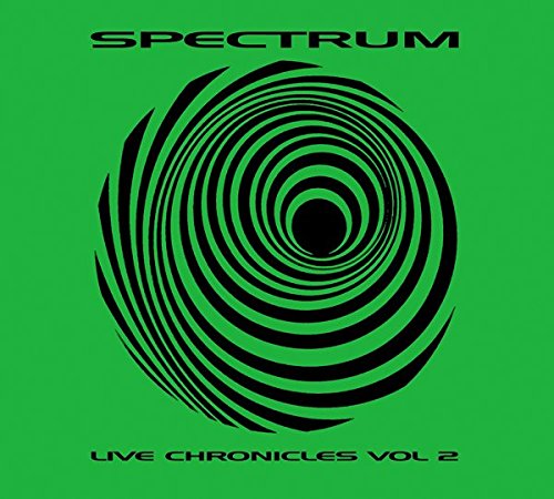 Green album cover with a black spiral design and “Spectrum” text.