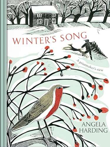 Book cover depicting a winter scene with a robin and snowy landscape.