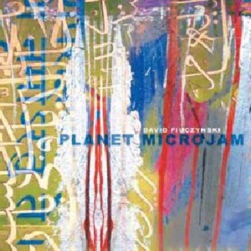 CD cover with abstract colorful brushstrokes and text: "Planet Microjam".