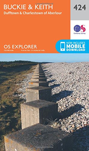 OS Explorer Map (424) Buckie and Keith (OS Explorer Paper Map)