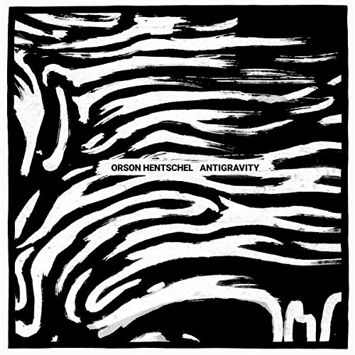 Black and white abstract album cover for Orson Hentschel’s “Antigravity.”
