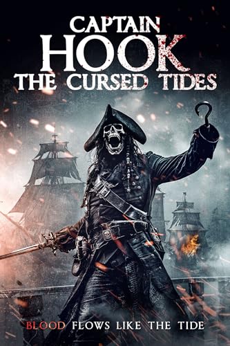DVD cover for "Captain Hook: The Cursed Tides" featuring a pirate.