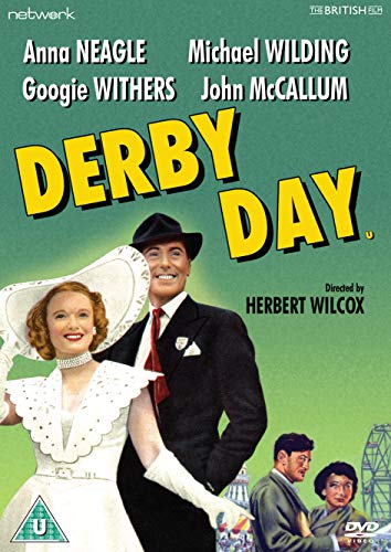 Derby Day" DVD cover featuring a couple and a man in a suit.