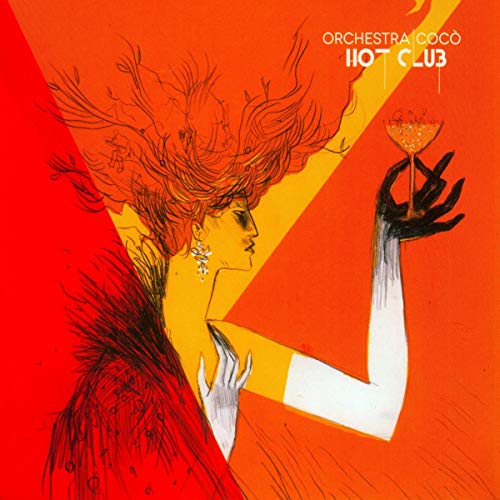CD cover: illustrated woman with red hair and a cocktail glass.