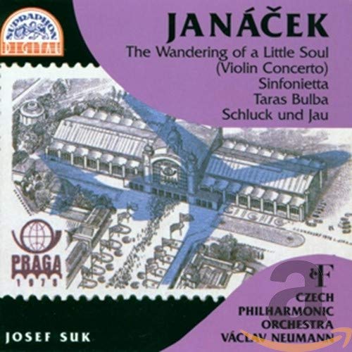 Janáček CD cover with an aerial view of a building complex.