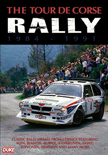 DVD cover for "Tour De Corse Rally 1984-1991" featuring a rally car.