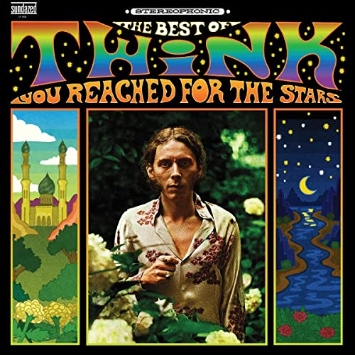 Album cover for Twink’s “You Reached For The Stars” with portrait and landscape.