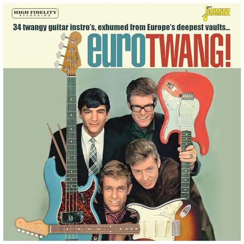 CD cover for “Eurotwang!” featuring four men with guitars.