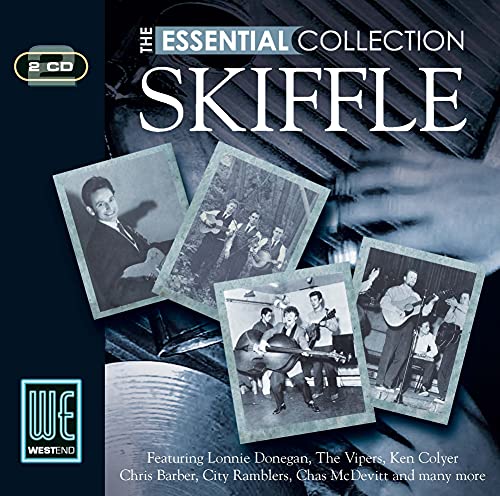 CD cover for “The Essential Collection – Skiffle” featuring vintage photos.