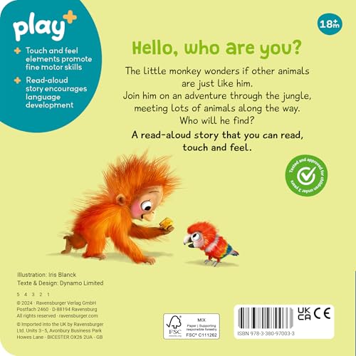 Ravensburger Play+ Infant & Toddler - Are you a Monkey like me?