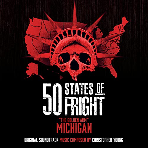 50 States of Fright" vinyl cover with skull and map imagery.