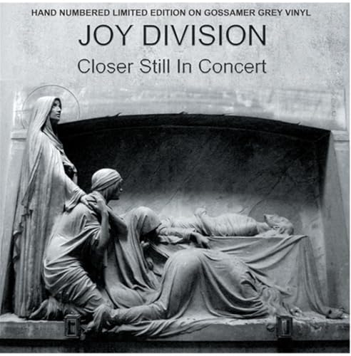 Joy Division “Closer Still In Concert” album cover, stone sculpture detail.