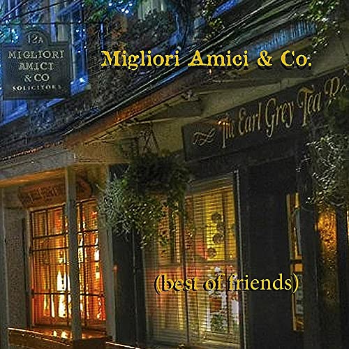CD cover depicting a nighttime street scene with storefronts and signage.