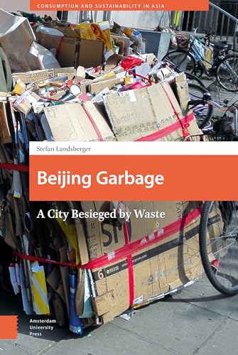 Book cover depicting a large pile of cardboard and waste in Beijing.